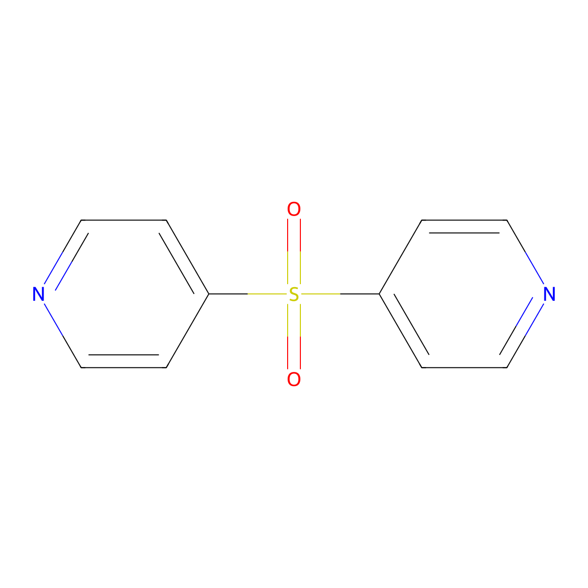4,4'-Sulfonyldipyridine molecular structure, CAS 101728-06-7