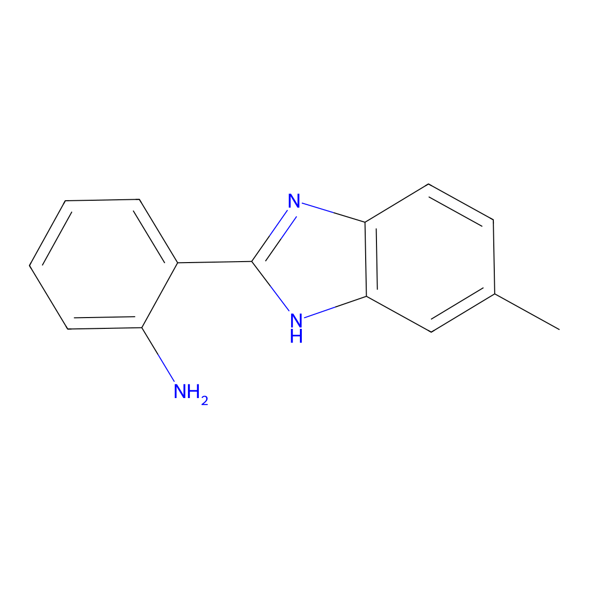 2-(6-Methyl-1h-benzimidazol-2-yl)aniline molecular structure, CAS 10173-53-2