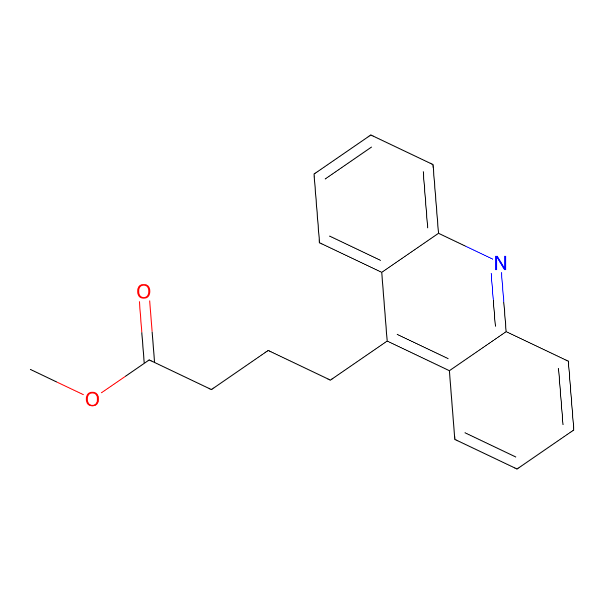 Methyl 4-(acridin-9-yl)butanoate molecular structure, CAS 101733-82-8