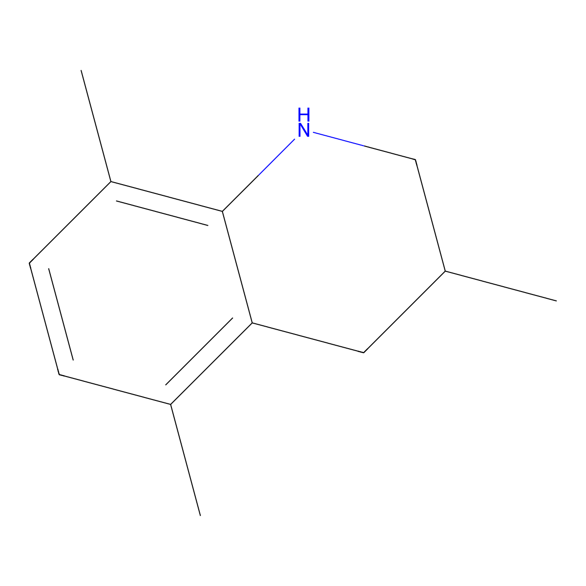 3,5,8-Trimethyl-1,2,3,4-tetrahydroquinoline molecular structure, CAS 1017336-55-8