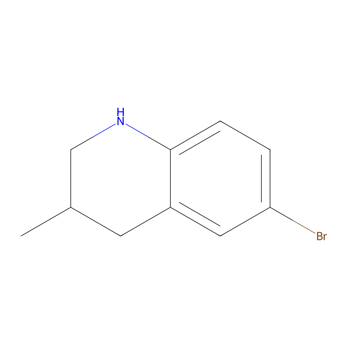 6-Bromo-3-methyl-1,2,3,4-tetrahydroquinoline molecular structure, CAS 1017336-71-8