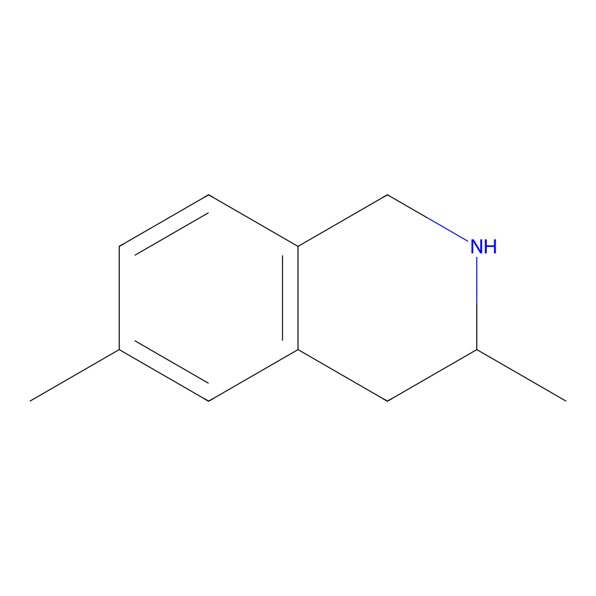 3,6-Dimethyl-1,2,3,4-tetrahydroisoquinoline molecular structure, CAS 1017338-49-6