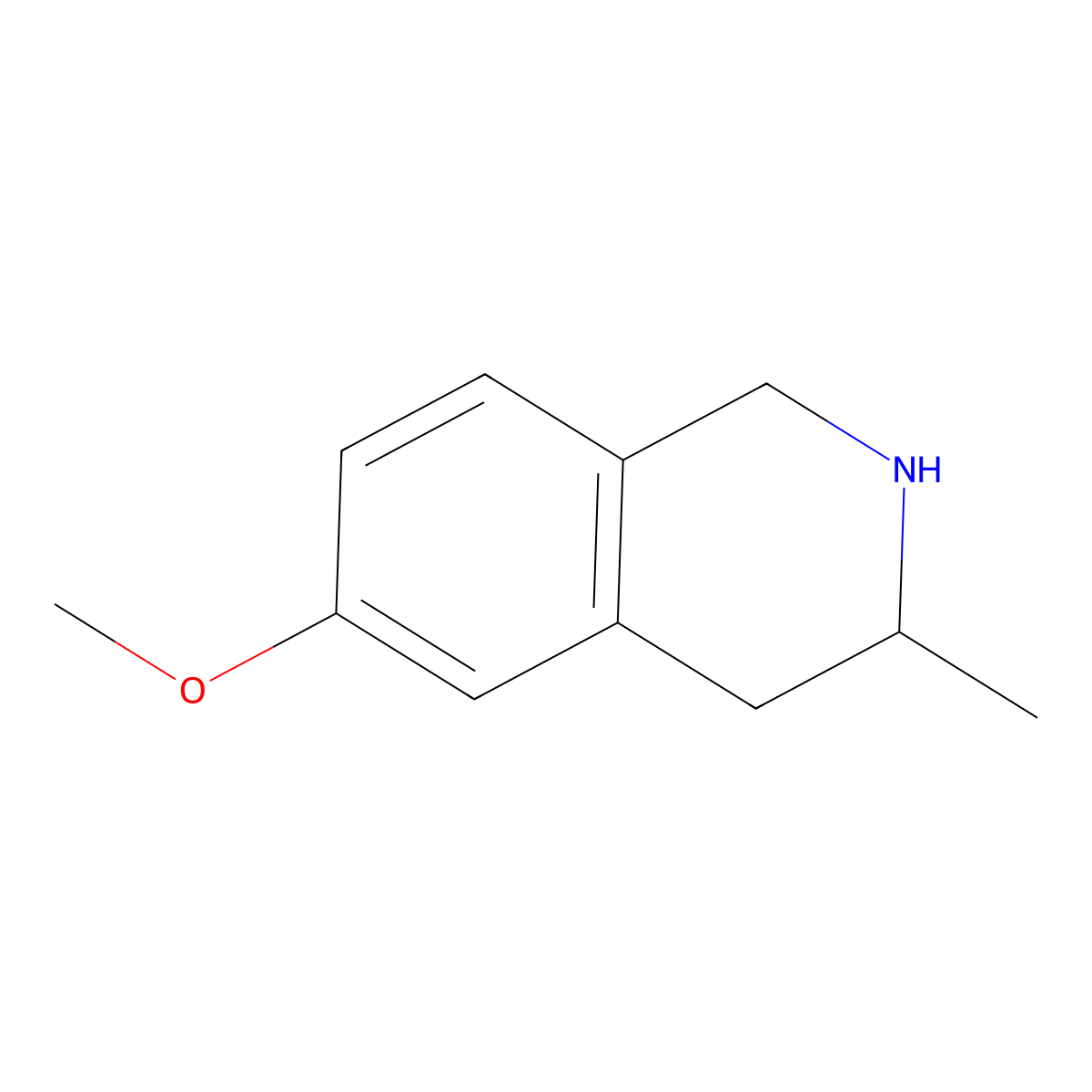 6-Methoxy-3-methyl-1,2,3,4-tetrahydroisoquinoline molecular structure, CAS 1017338-53-2