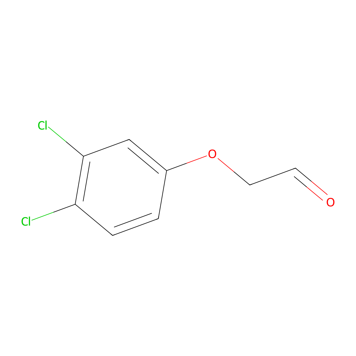 2-(3,4-Dichlorophenoxy)acetaldehyde molecular structure, CAS 1017340-78-1