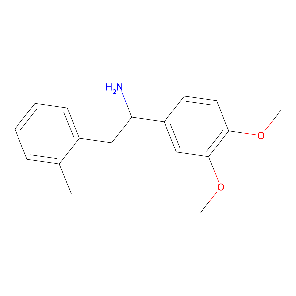 1-(3,4-Dimethoxyphenyl)-2-(2-methylphenyl)ethan-1-amine molecular structure, CAS 1017346-27-8
