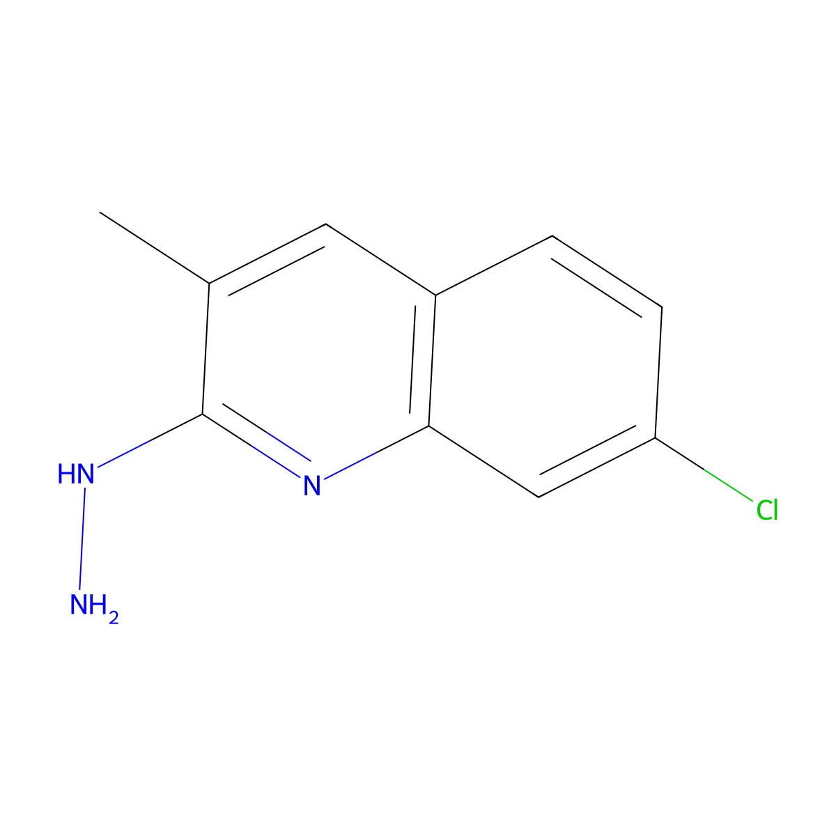 7-Chloro-2-hydrazinyl-3-methylquinoline molecular structure, CAS 1017360-44-9