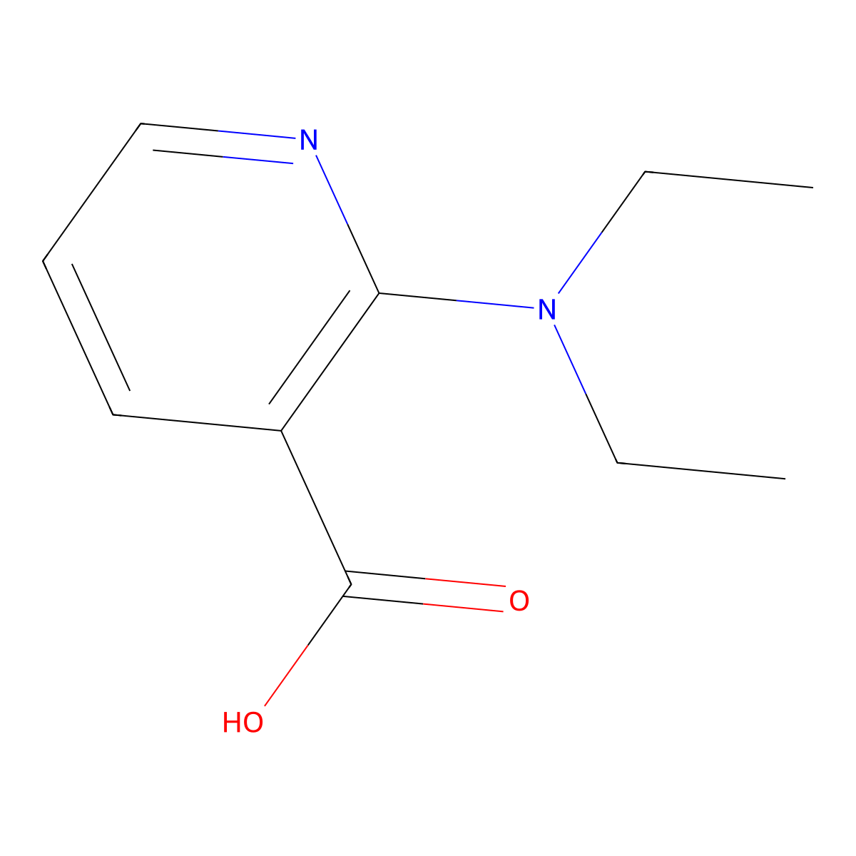 2-(Diethylamino)nicotinic acid molecular structure, CAS 1017362-89-8