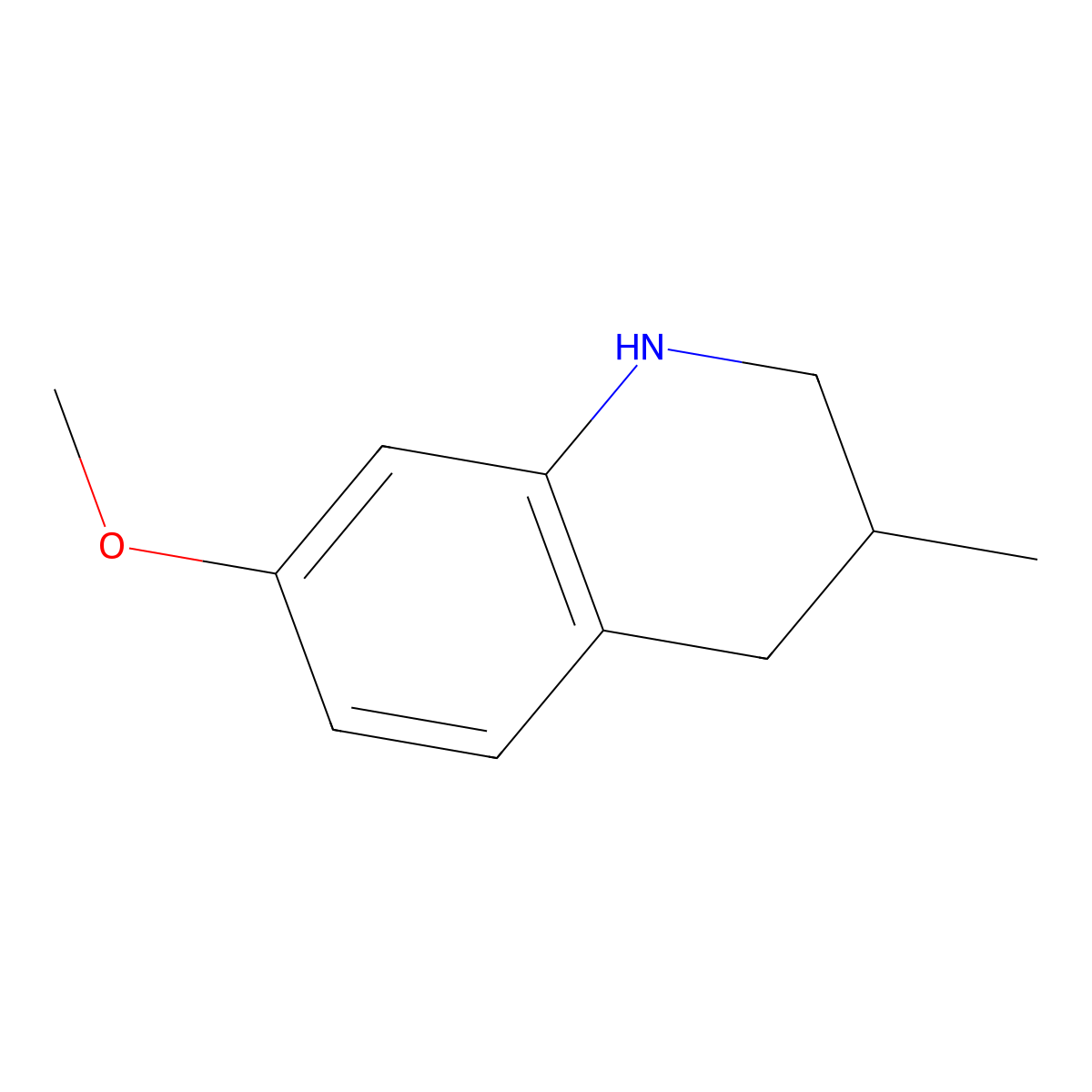 7-Methoxy-3-methyl-1,2,3,4-tetrahydroquinoline molecular structure, CAS 1017363-13-1