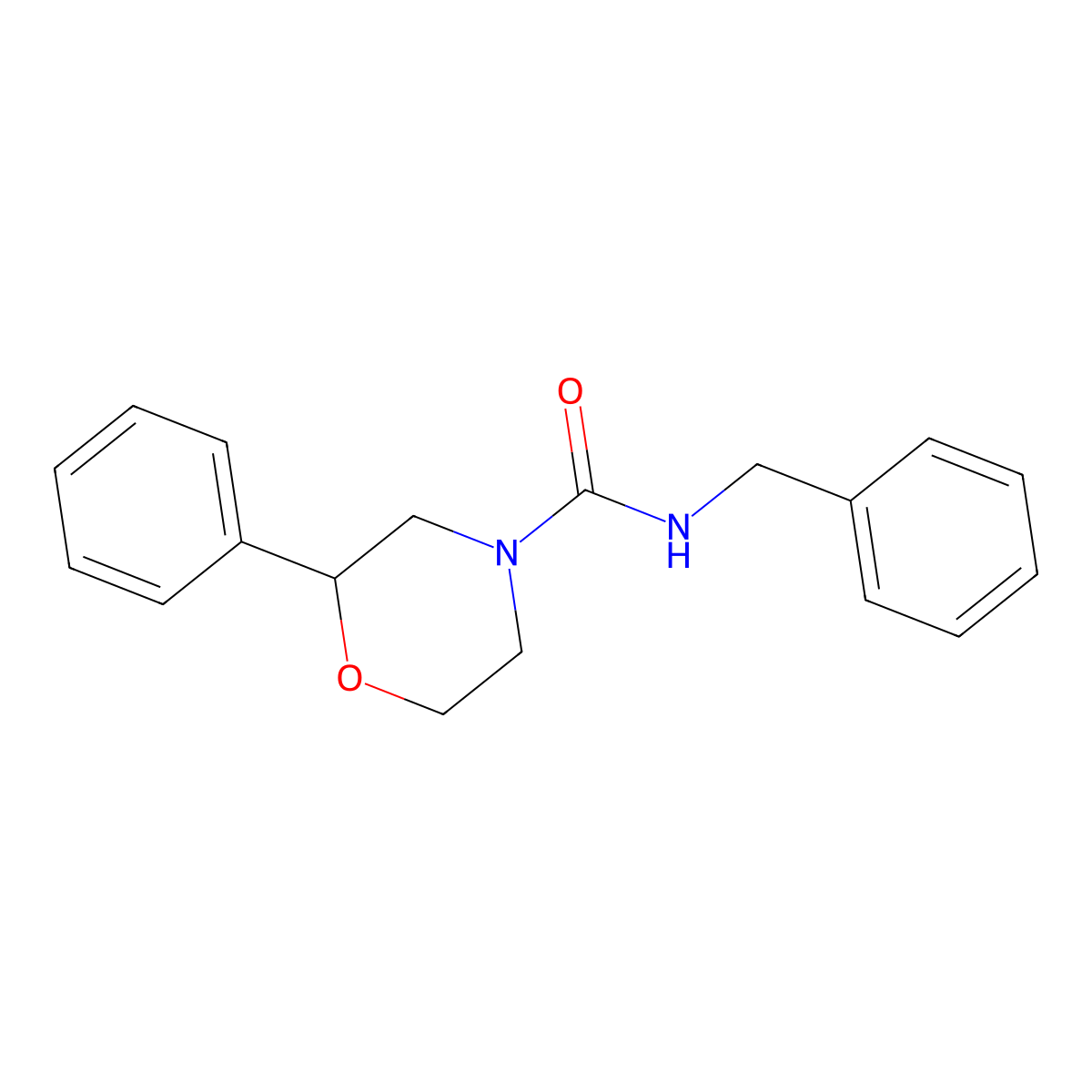 N-benzyl-2-phenylmorpholine-4-carboxamide molecular structure, CAS 1017363-44-8