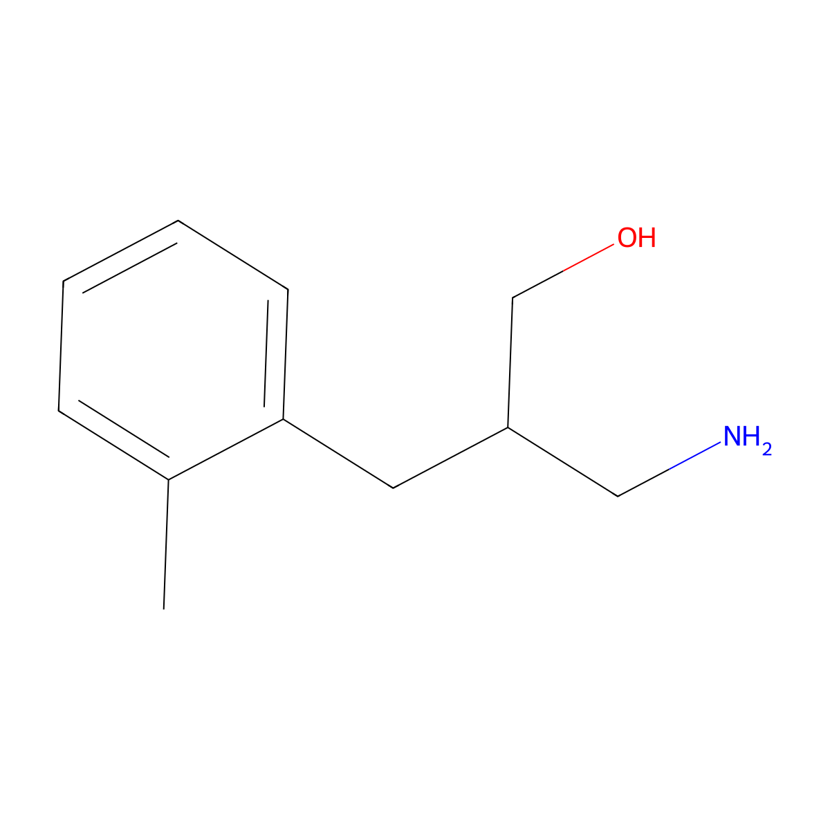 3-Amino-2-((2-methylphenyl)methyl)propan-1-ol molecular structure, CAS 1017371-15-1