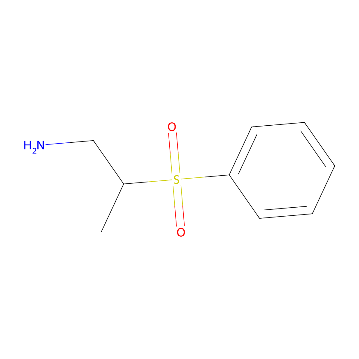 2-(Benzenesulfonyl)propan-1-amine molecular structure, CAS 1017382-54-5