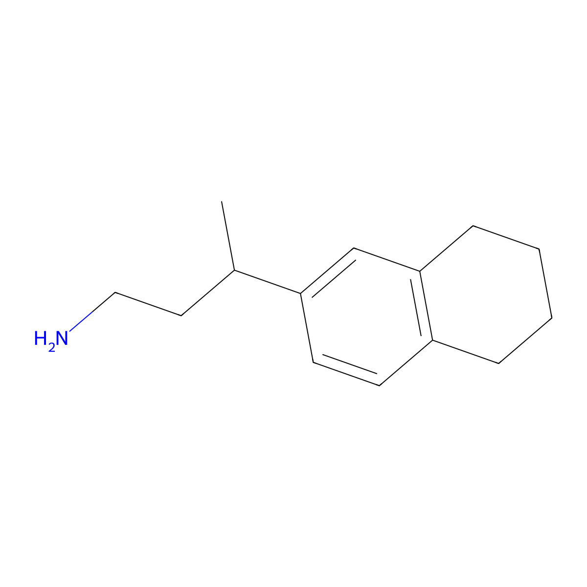 3-(5,6,7,8-Tetrahydronaphthalen-2-yl)butan-1-amine molecular structure, CAS 1017383-35-5