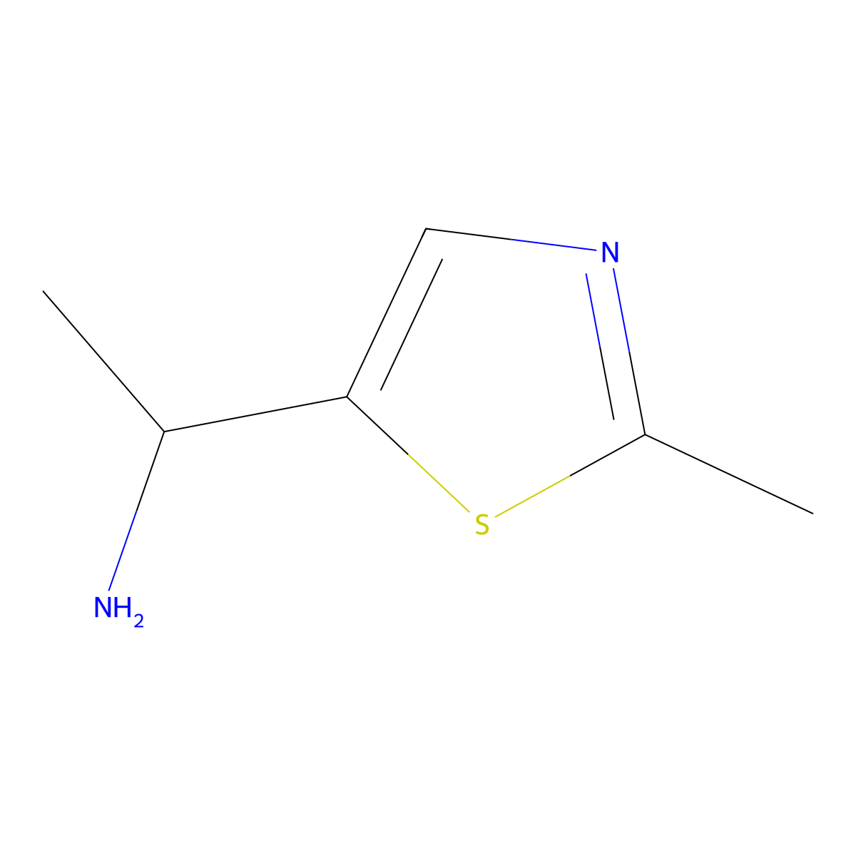 1-(2-Methyl-1,3-thiazol-5-yl)ethan-1-amine molecular structure, CAS 1017386-12-7
