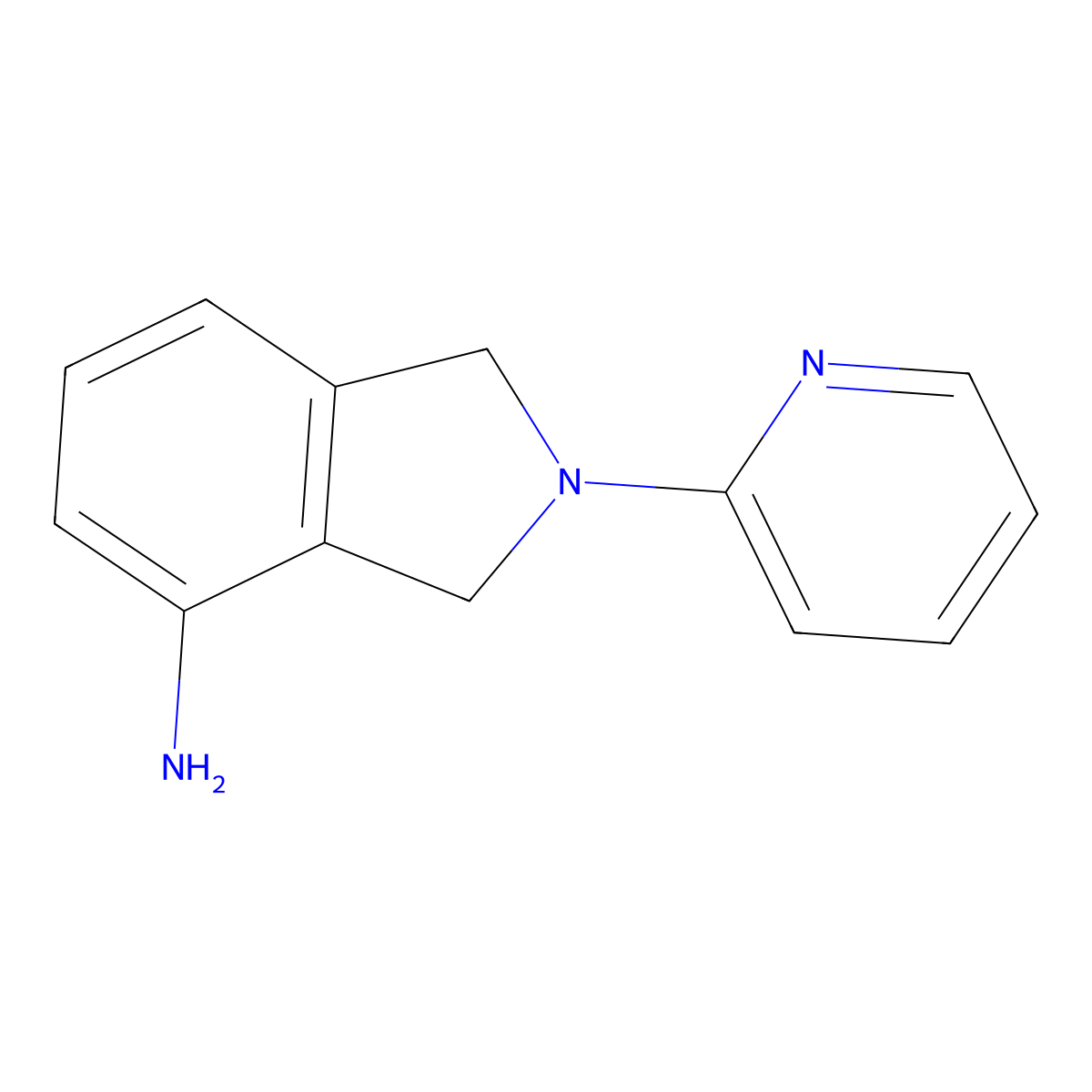 2-(pyridin-2-yl)-2,3-dihydro-1H-isoindol-4-amine molecular structure, CAS 1017388-43-0