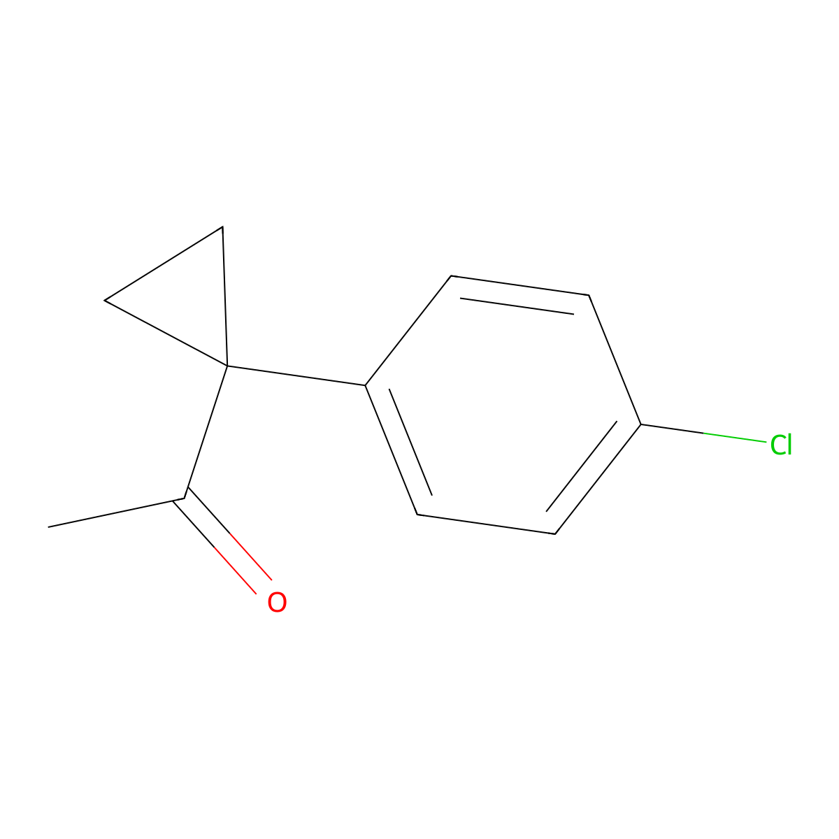 1-[1-(4-Chlorophenyl)cyclopropyl]ethan-1-one molecular structure, CAS 1017388-59-8
