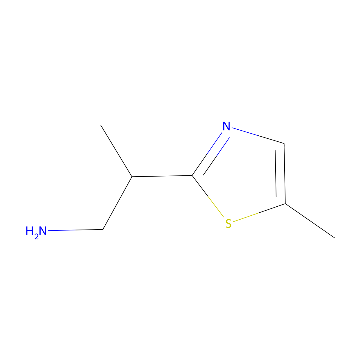 2-(5-Methyl-1,3-thiazol-2-yl)propan-1-amine molecular structure, CAS 1017392-90-3