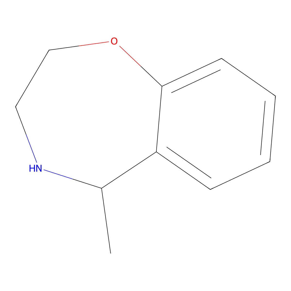 5-Methyl-2,3,4,5-tetrahydro-1,4-benzoxazepine molecular structure, CAS 1017394-91-0