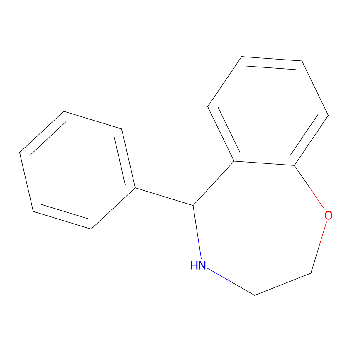 5-Phenyl-2,3,4,5-tetrahydro-1,4-benzoxazepine molecular structure, CAS 1017394-99-8