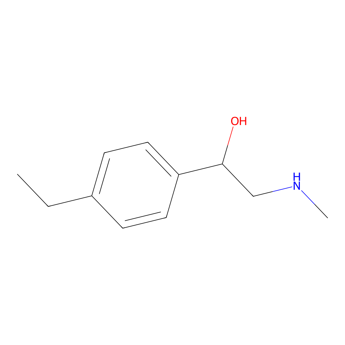 1-(4-Ethylphenyl)-2-(methylamino)ethan-1-ol molecular structure, CAS 1017395-44-6