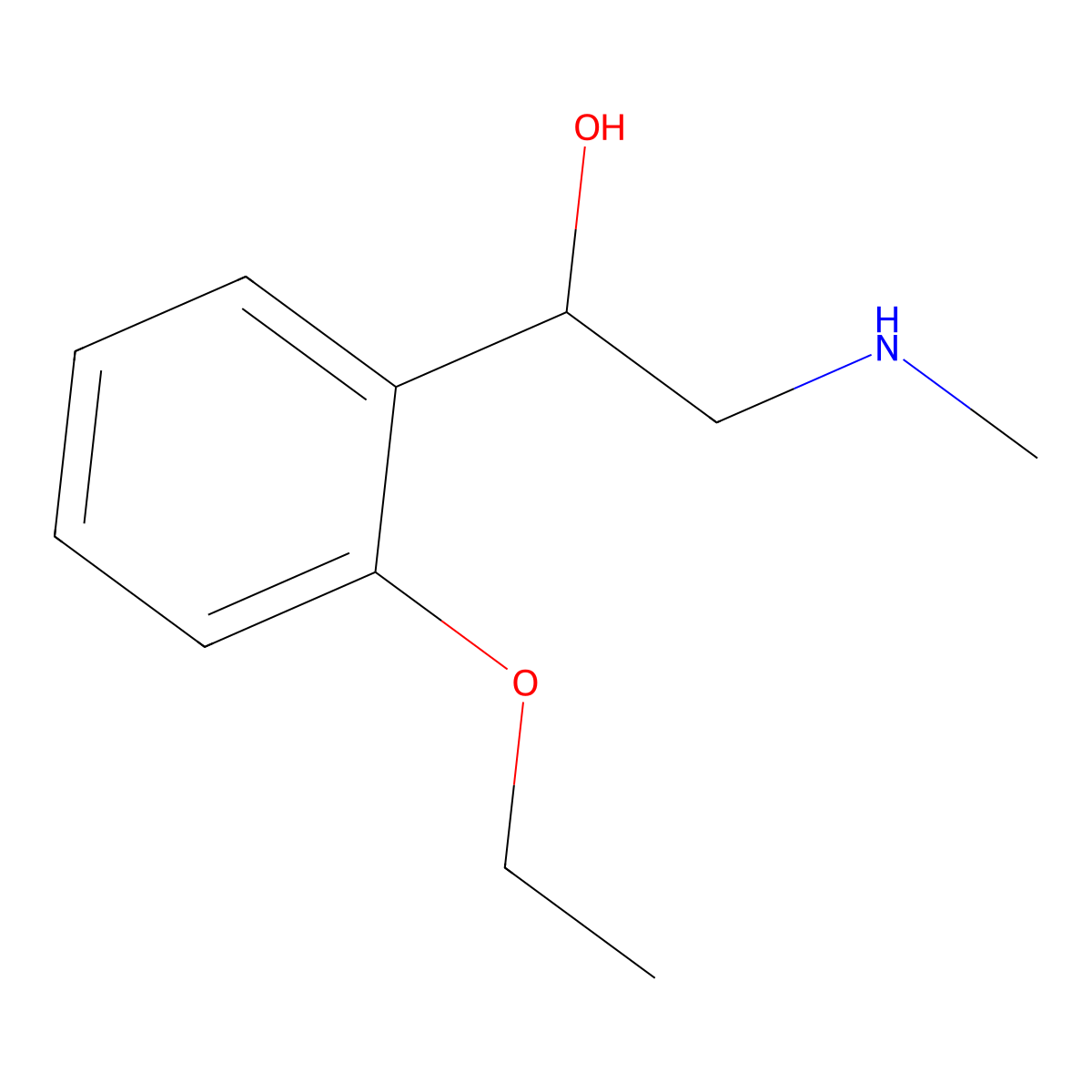 1-(2-Ethoxyphenyl)-2-(methylamino)ethan-1-ol molecular structure, CAS 1017395-48-0