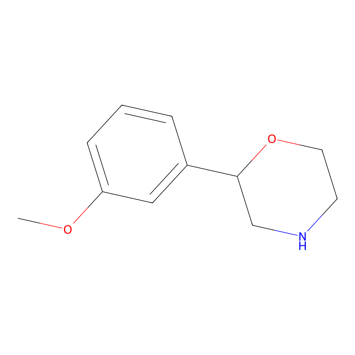 2-(3-Methoxyphenyl)morpholine molecular structure, CAS 1017395-60-6