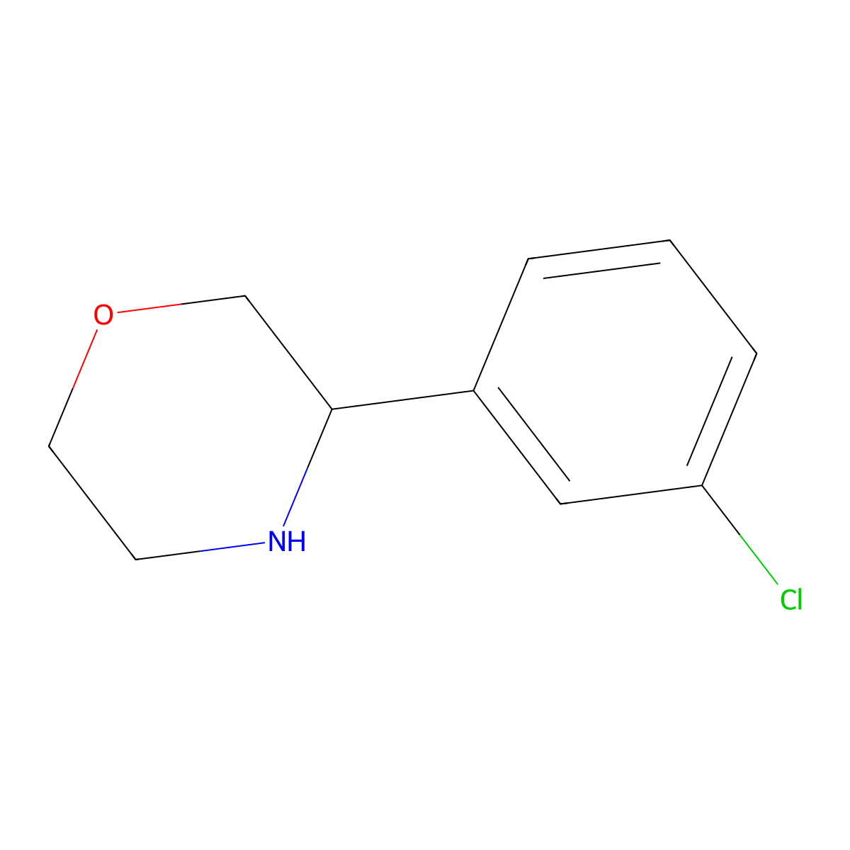 3-(3-Chlorophenyl)morpholine HCl molecular structure, CAS 1017396-60-9