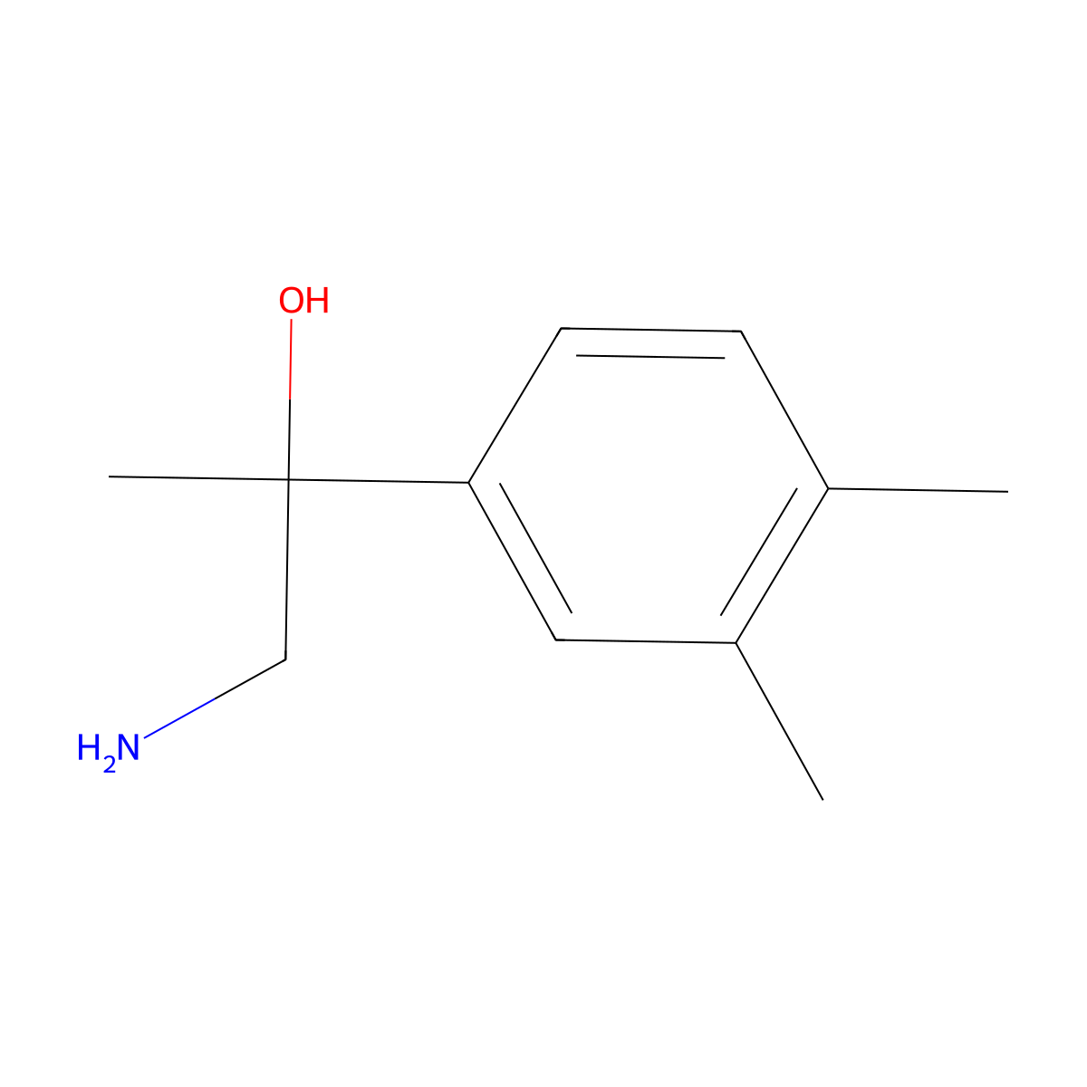 1-Amino-2-(3,4-dimethylphenyl)propan-2-ol molecular structure, CAS 1017397-16-8