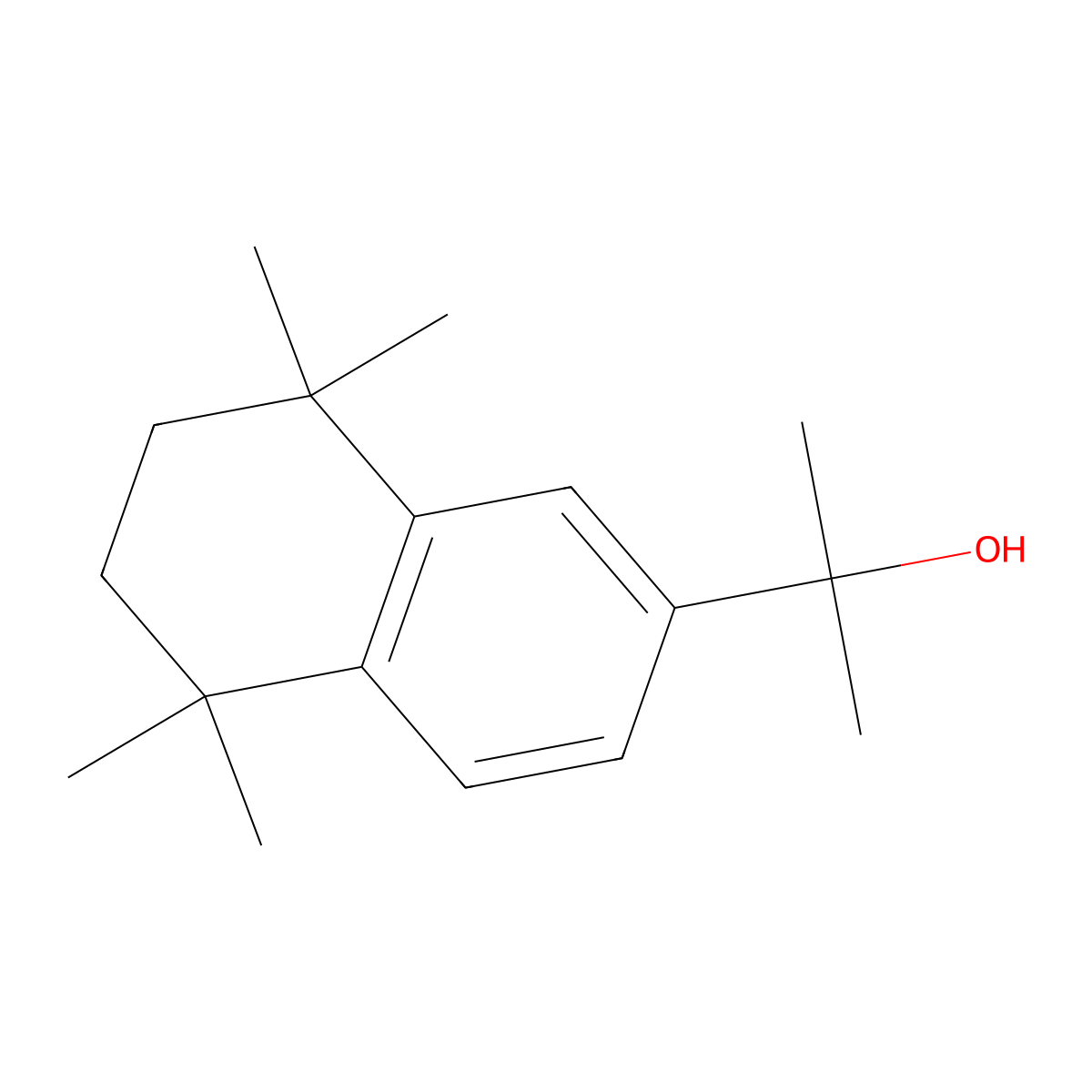 5,6,7,8-Tetrahydro-alpha,alpha,5,5,8,8-hexamethyl-2-naphthalenemethanol molecular structure, CAS 101740-89-0