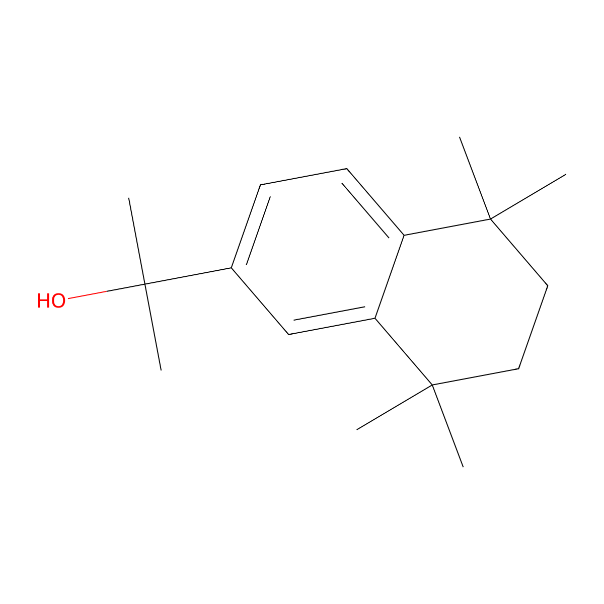 5,6,7,8-Tetrahydro-alpha,alpha,5,5,8,8-hexamethyl-2-naphthalenemethanol molecular structure, CAS 101740-89-0