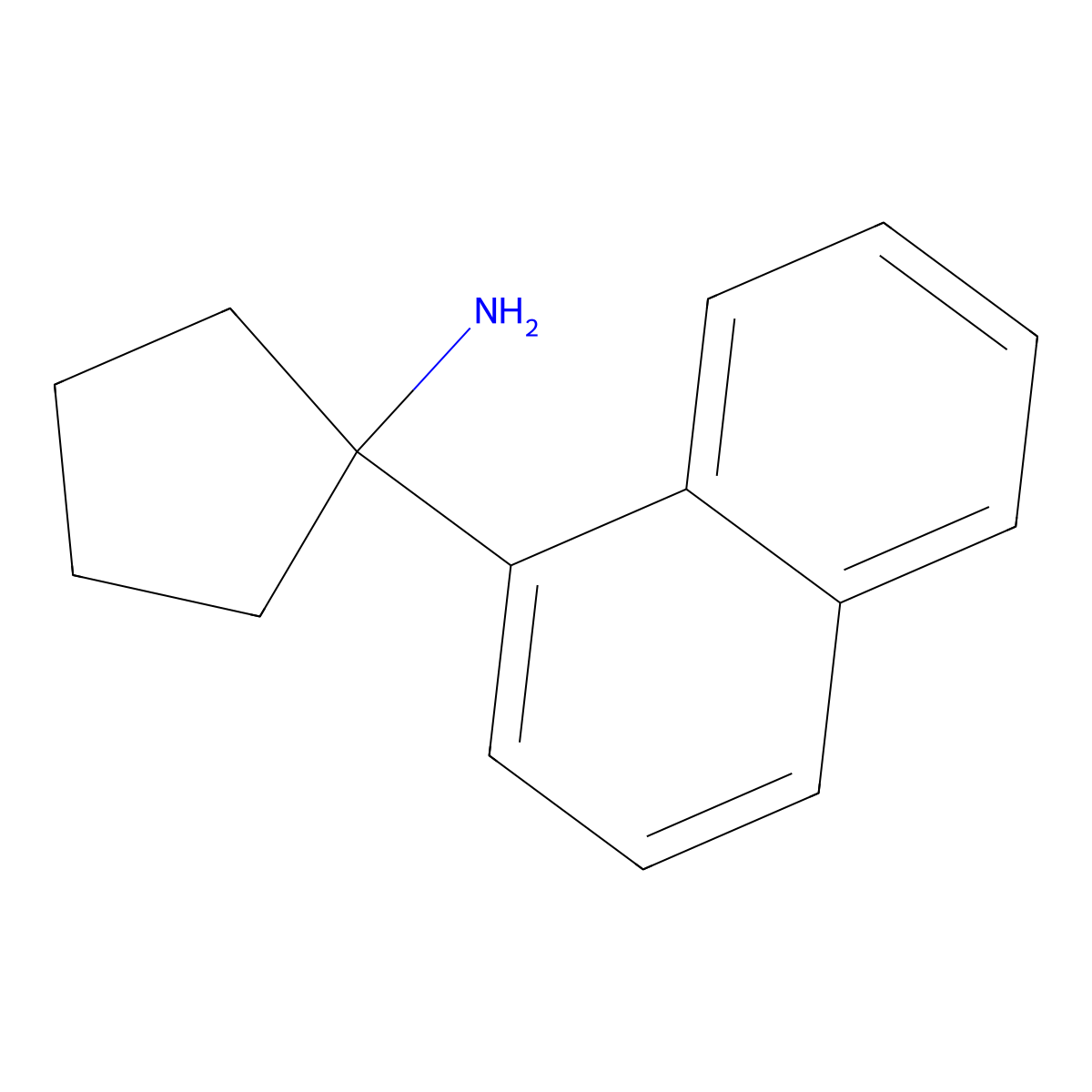 1-(1-Naphthyl)cyclopentanamine molecular structure, CAS 1017408-97-7