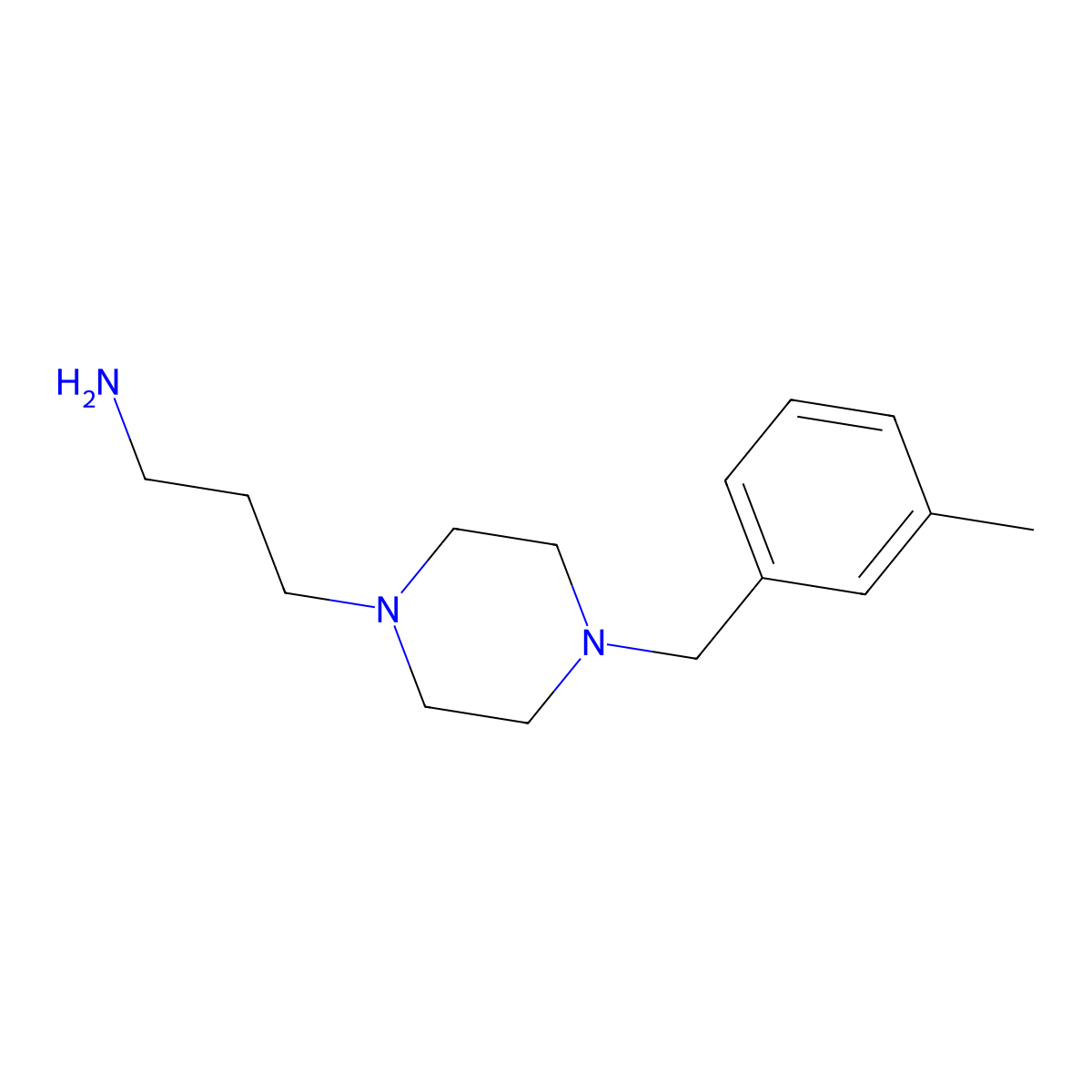 {3-[4-(3-Methylbenzyl)piperazin-1-yl]propyl}amine molecular structure, CAS 1017416-03-3