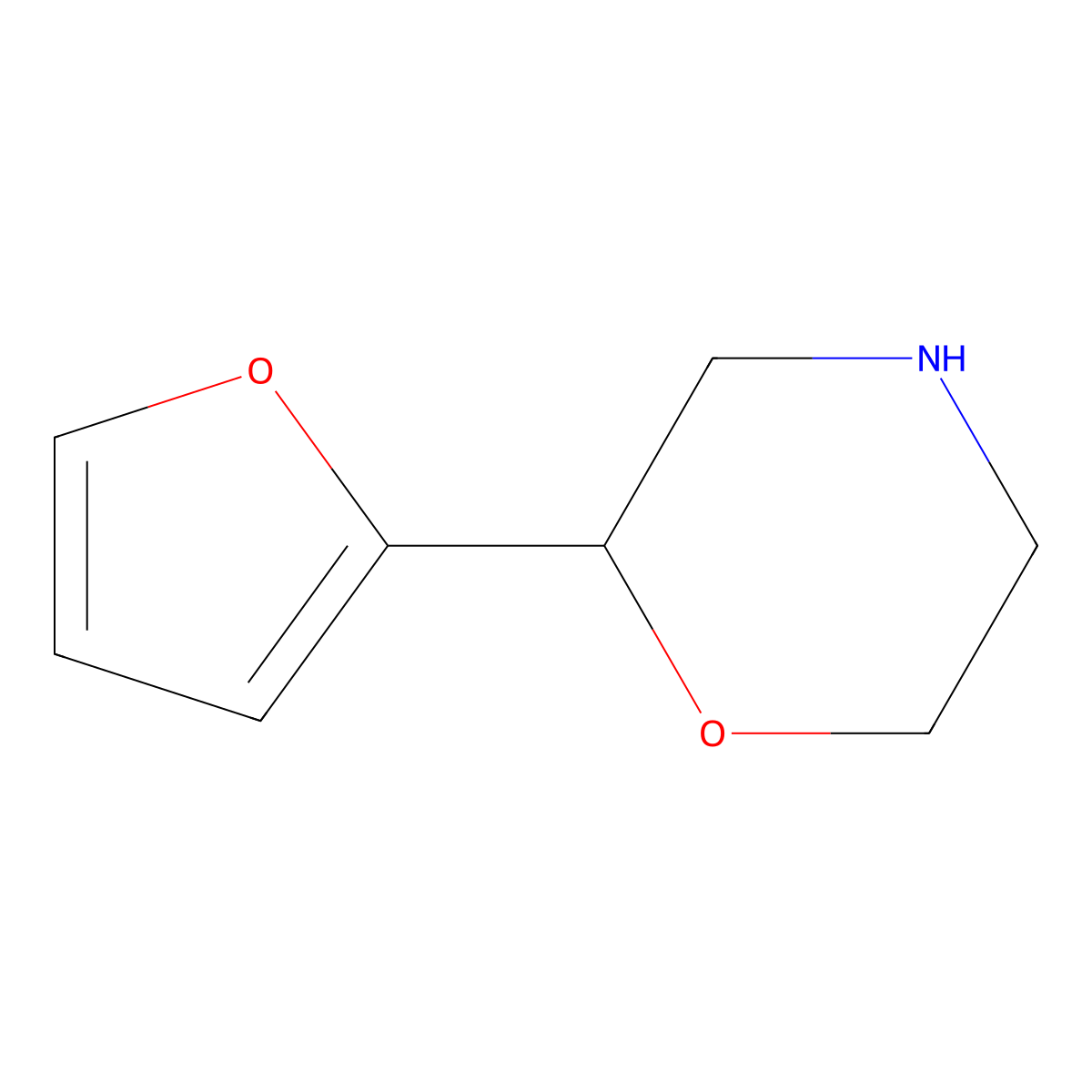 2-(Furan-2-yl)morpholine molecular structure, CAS 1017417-81-0