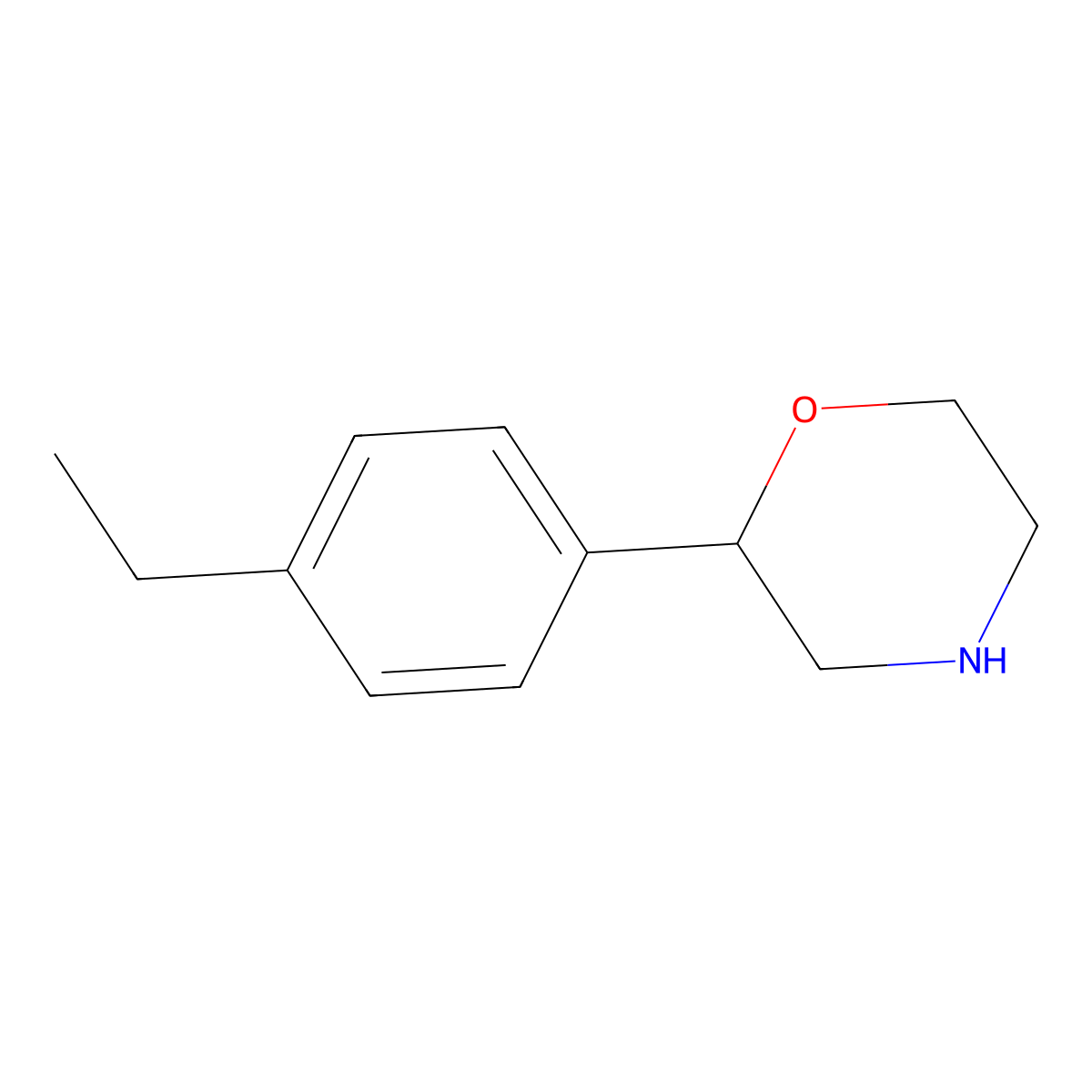2-(4-Ethylphenyl)morpholine molecular structure, CAS 1017417-84-3