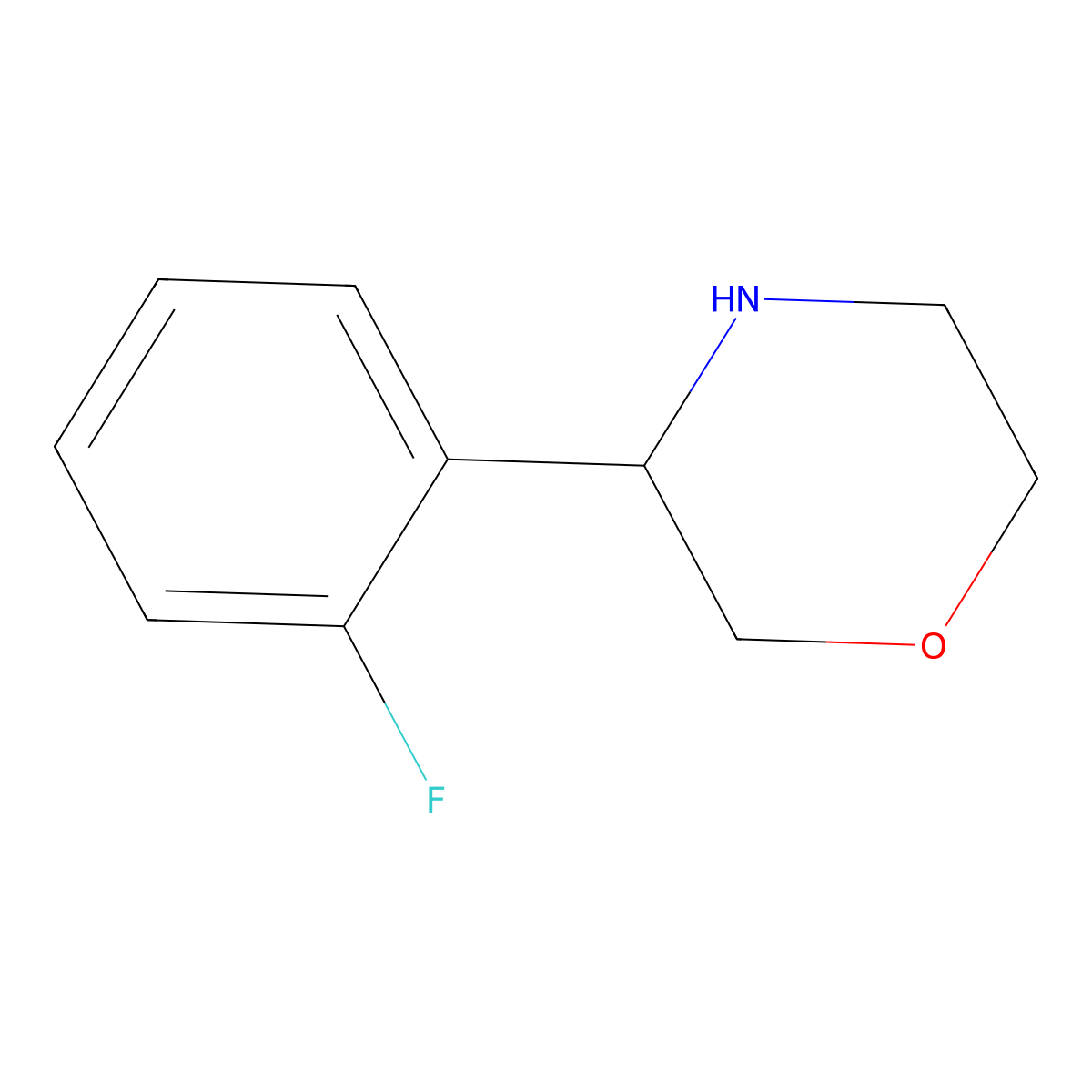 3-(2-Fluorophenyl)morpholine molecular structure, CAS 1017418-51-7