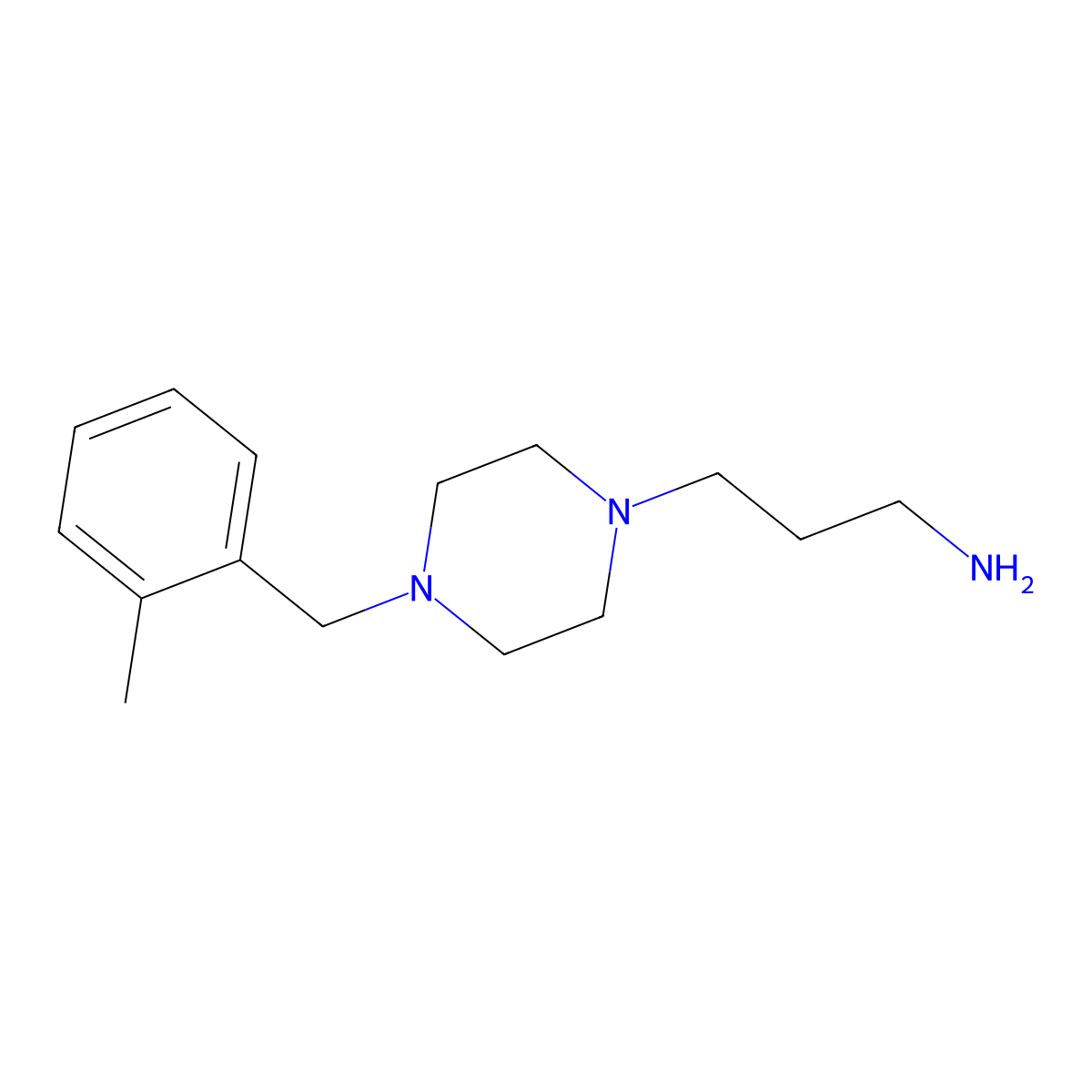 {3-[4-(2-Methylbenzyl)piperazin-1-yl]propyl}amine molecular structure, CAS 1017426-36-6