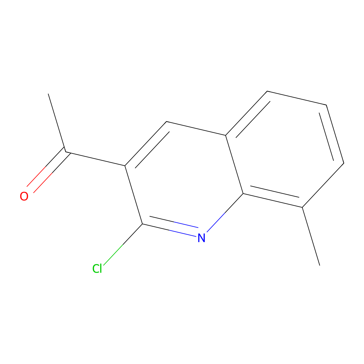1-(2-Chloro-8-methylquinolin-3-yl)ethanone molecular structure, CAS 1017428-95-3