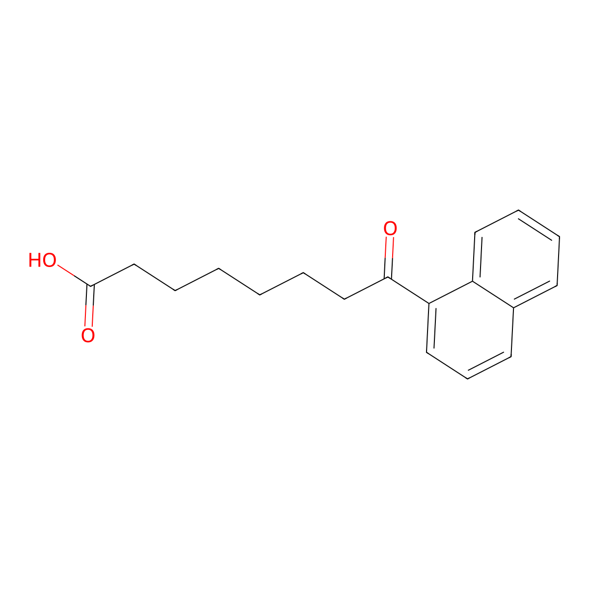 8-(1-Naphthyl)-8-oxooctanoic acid molecular structure, CAS 101743-46-8