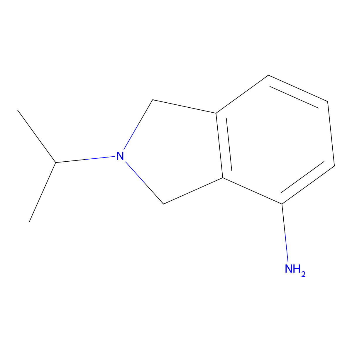 2-(propan-2-yl)-2,3-dihydro-1H-isoindol-4-amine molecular structure, CAS 1017433-32-7