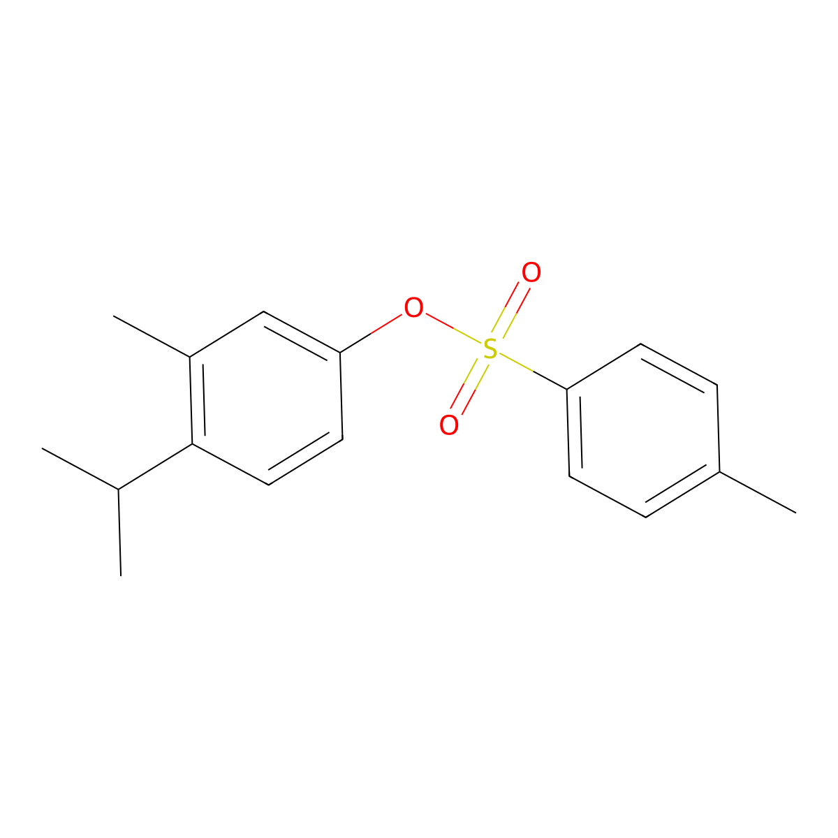 3-Methyl-4-(propan-2-yl)phenyl 4-methylbenzene-1-sulfonate molecular structure, CAS 101746-97-8