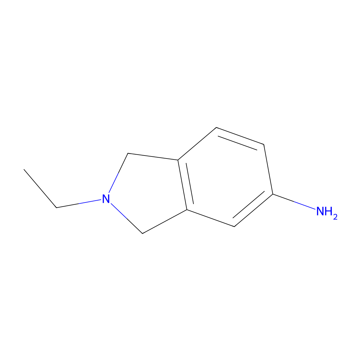 2-ethyl-2,3-dihydro-1H-isoindol-5-amine molecular structure, CAS 1017463-79-4