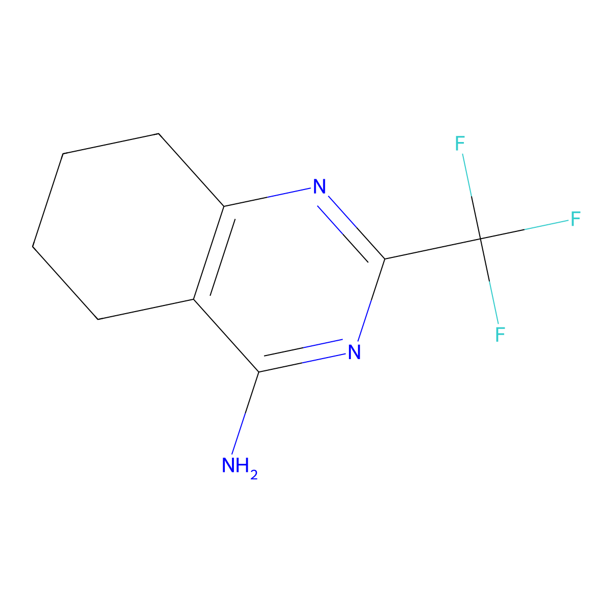2-(Trifluoromethyl)-5,6,7,8-tetrahydroquinazolin-4-amine molecular structure, CAS 1017463-85-2
