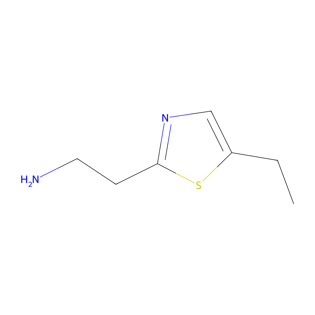 2-(5-Ethyl-1,3-thiazol-2-yl)ethan-1-amine molecular structure, CAS 1017463-86-3