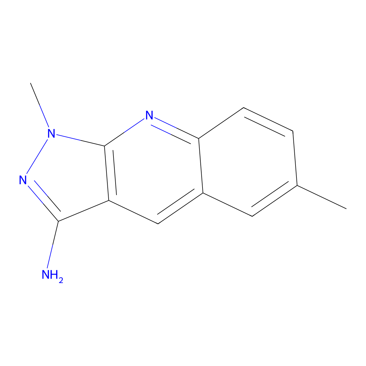 1,6-Dimethyl-1H-pyrazolo[3,4-b]quinolin-3-amine molecular structure, CAS 1017465-47-2