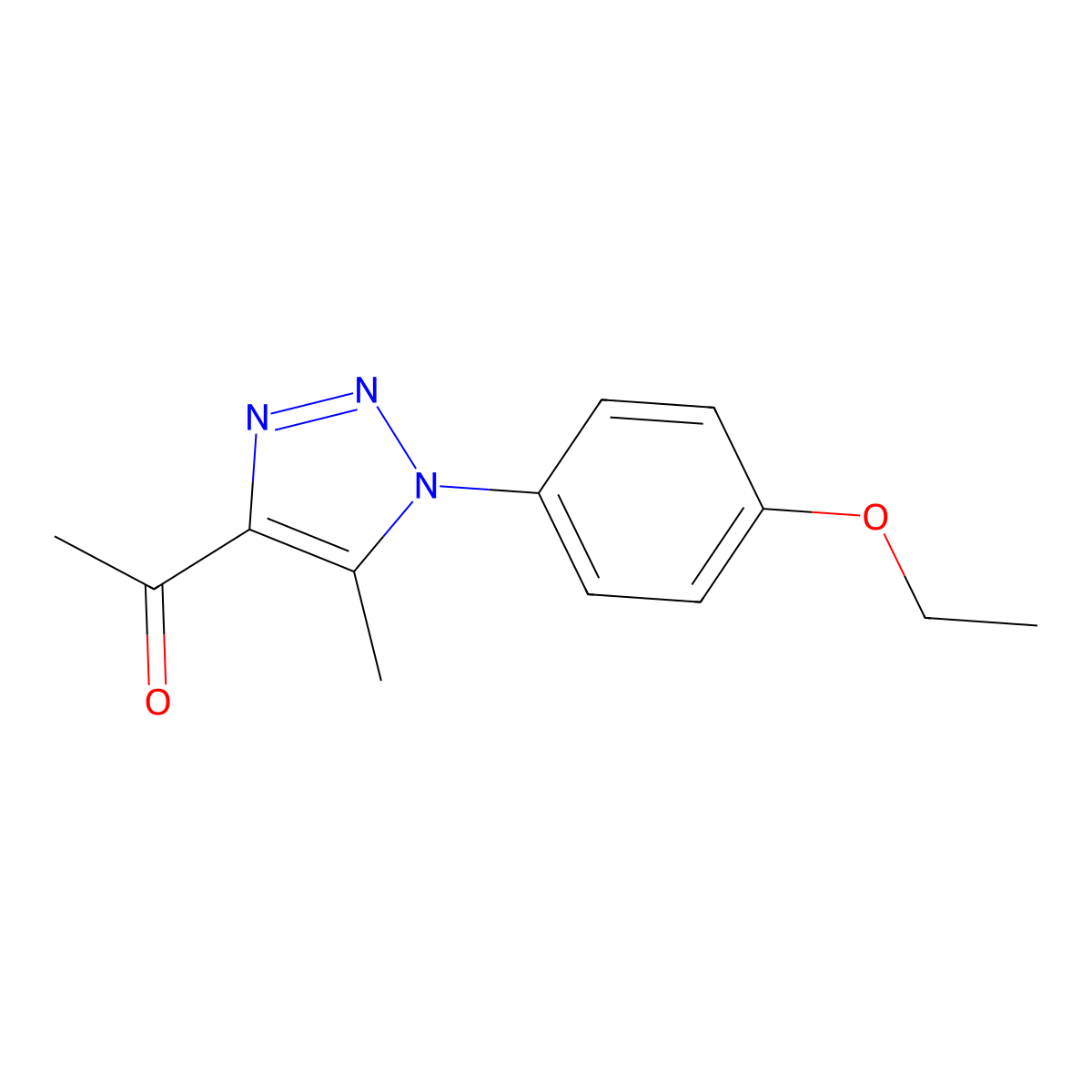1-[1-(4-ethoxyphenyl)-5-methyl-1H-1,2,3-triazol-4-yl]ethanone molecular structure, CAS 1017471-10-1