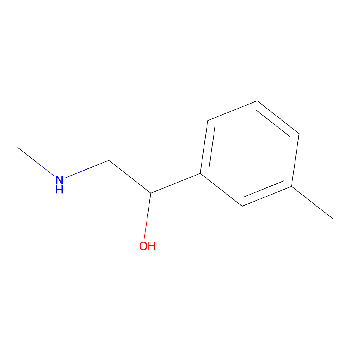 2-(Methylamino)-1-(3-methylphenyl)ethan-1-ol molecular structure, CAS 1017480-53-3