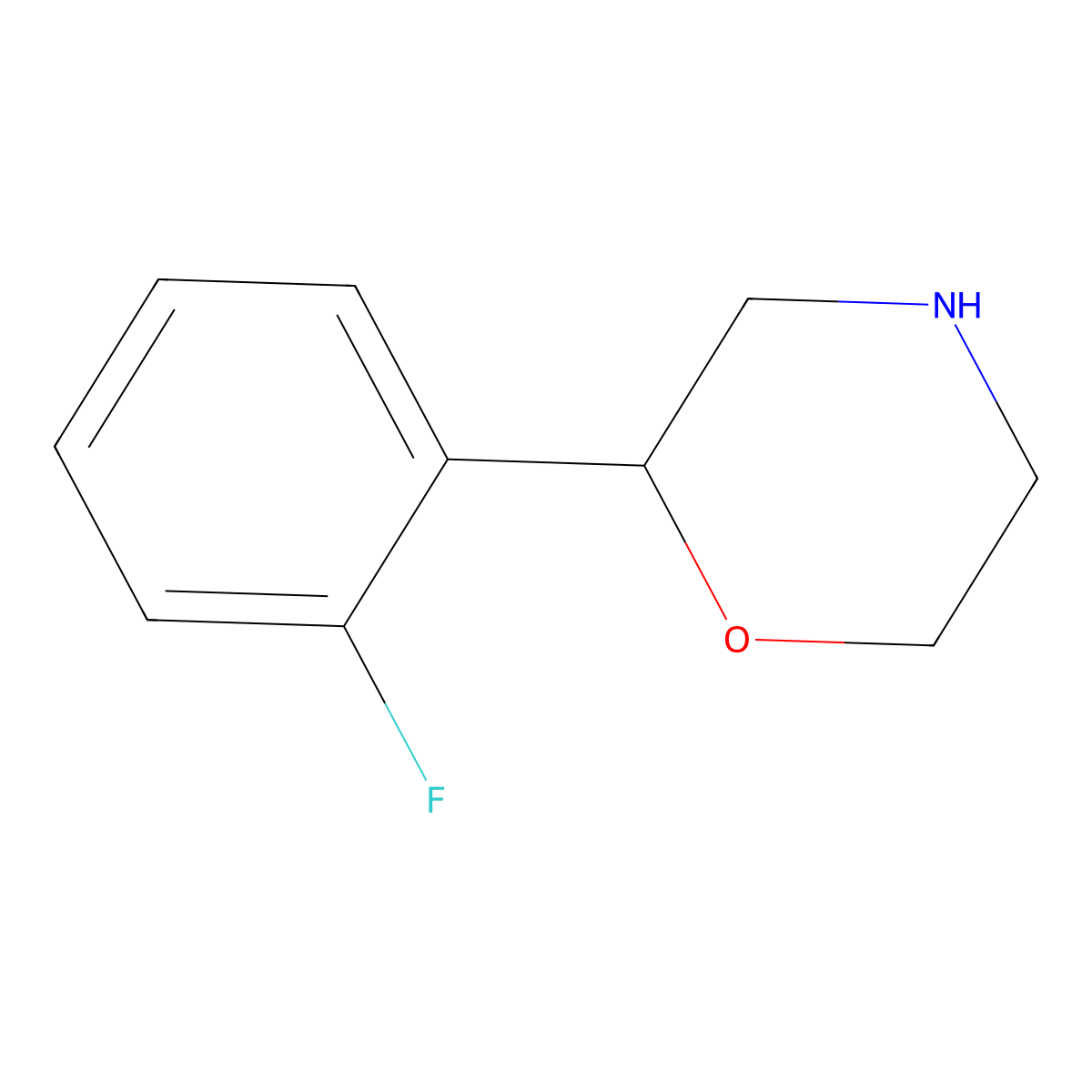 2-(2-Fluorophenyl)morpholine molecular structure, CAS 1017480-65-7