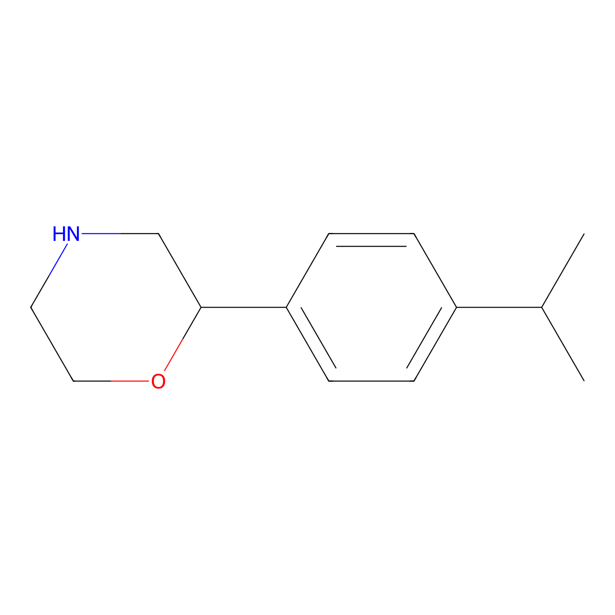 2-(4-Isopropylphenyl)morpholine molecular structure, CAS 1017480-68-0