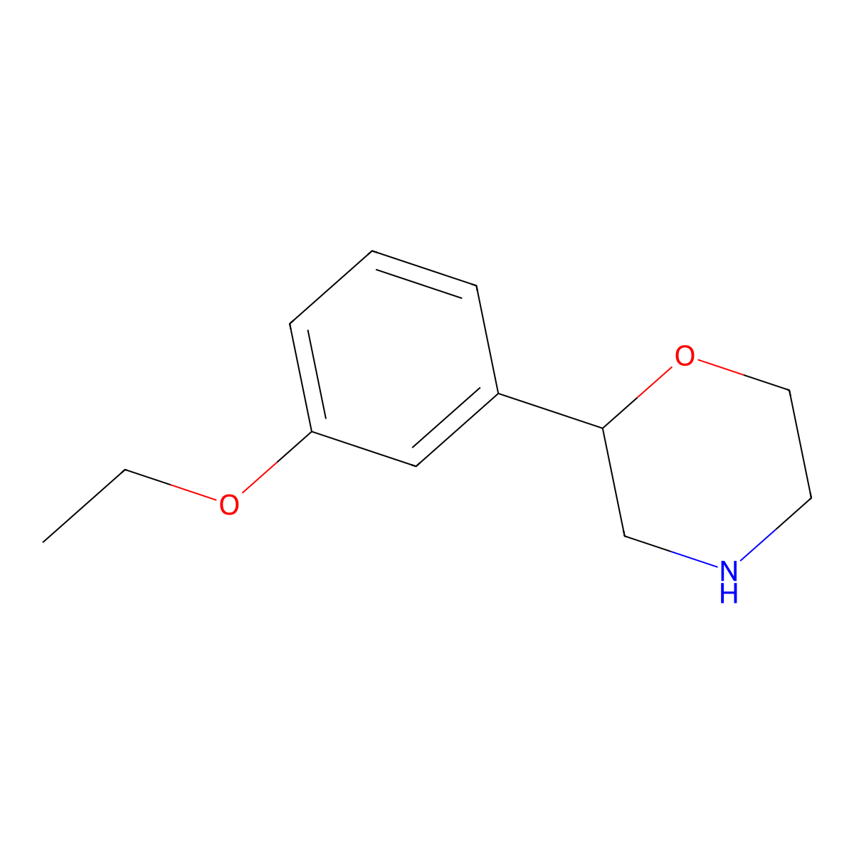 2-(3-Ethoxyphenyl)morpholine molecular structure, CAS 1017480-71-5