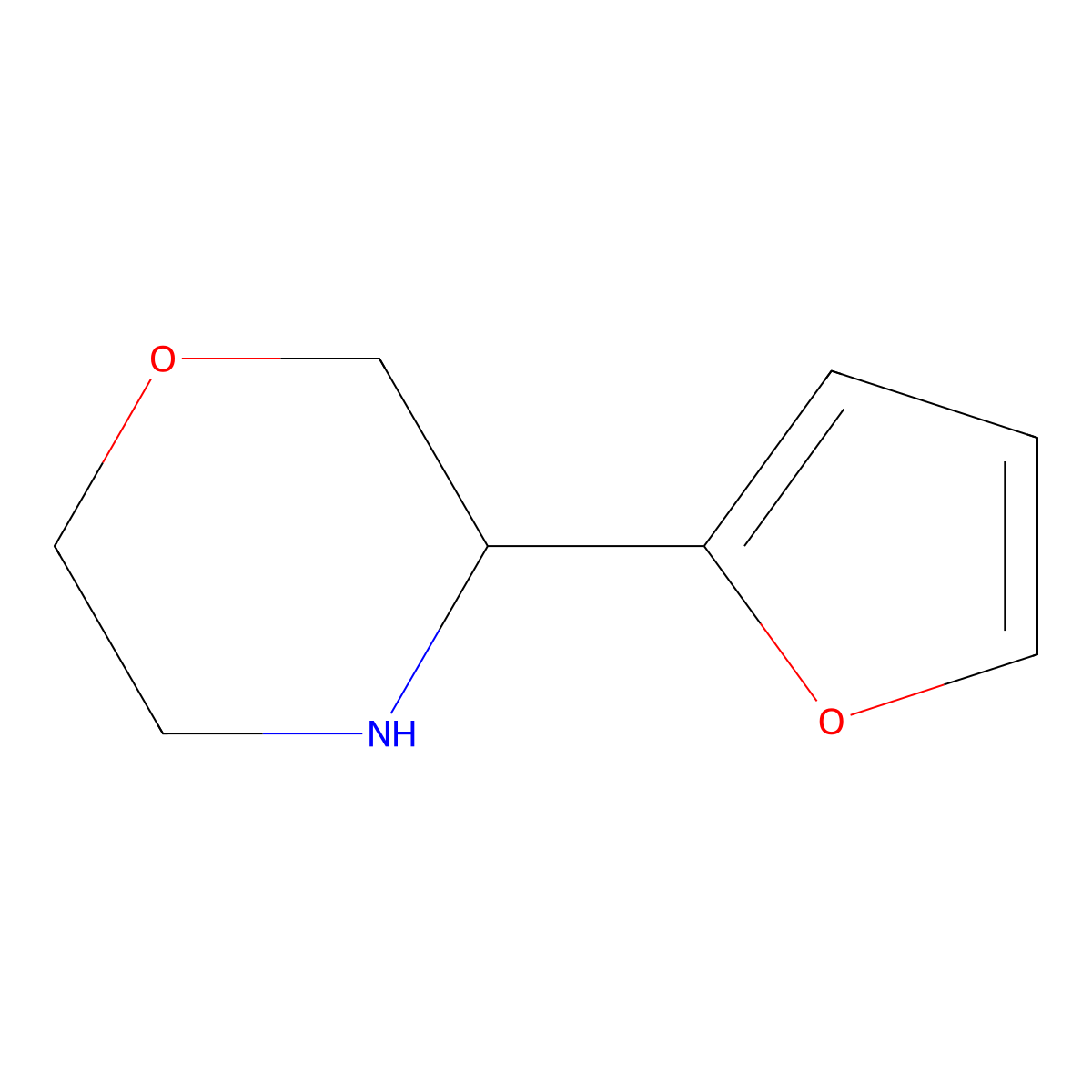 3-(Furan-2-yl)morpholine molecular structure, CAS 1017481-25-2