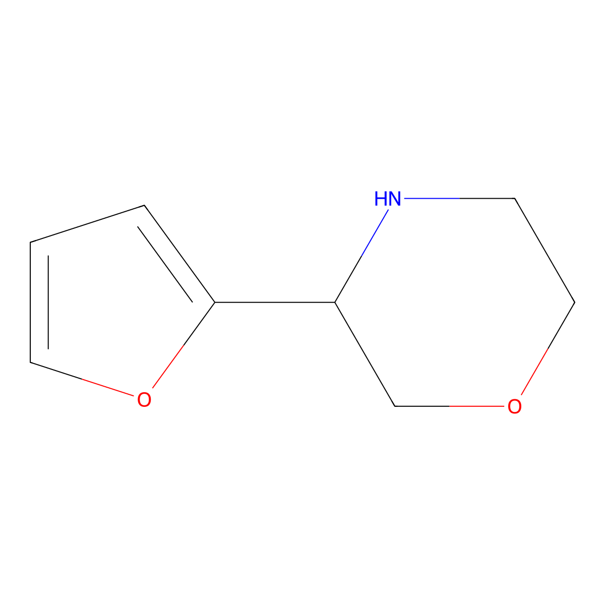 3-(Furan-2-yl)morpholine molecular structure, CAS 1017481-25-2